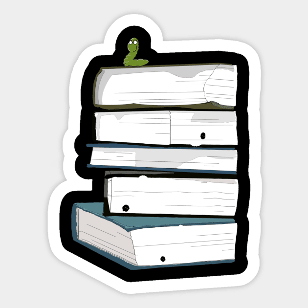 BookWorm Sticker by IntuitiveI